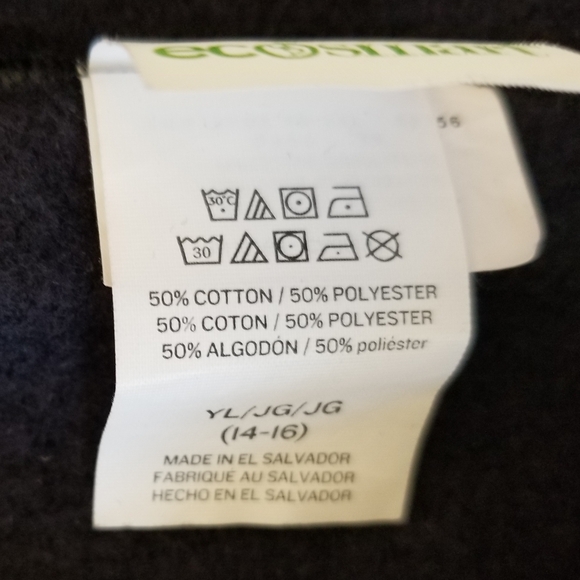 Pre-owned Hanes ecosmart blk. sweatpant. Size YL (14-16). 31"L - Picture 7 of 8